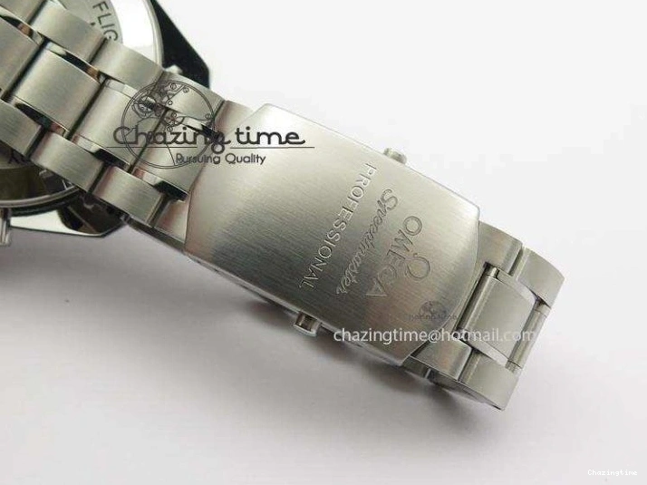 0516 Refined Speedmaster 50th Anniversary Black Dial On SS Bracelet 8232